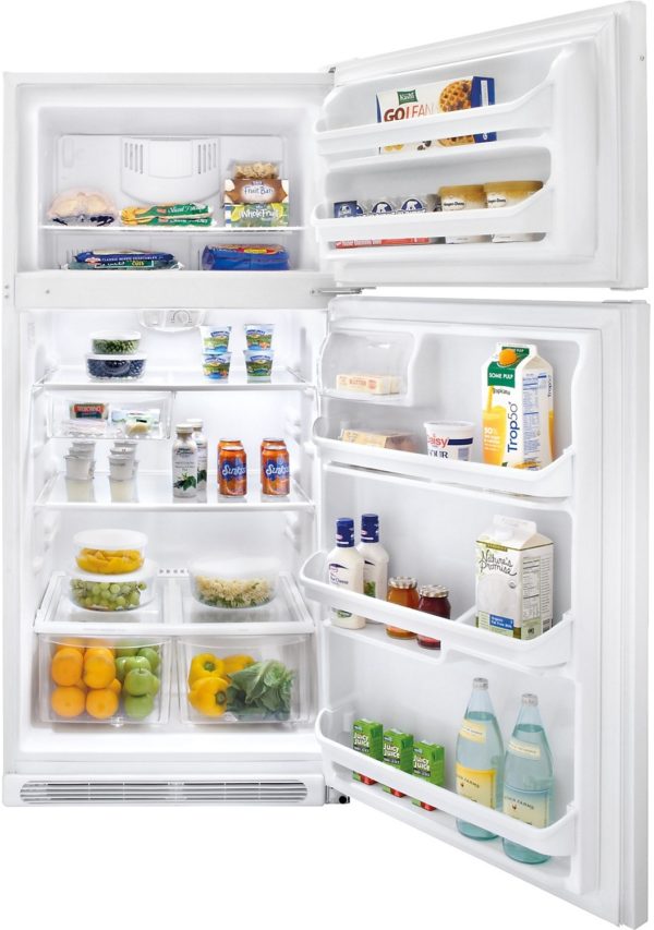Frigidaire 18 Cu. Ft. Top-Freezer Refrigerator – White - Image 2