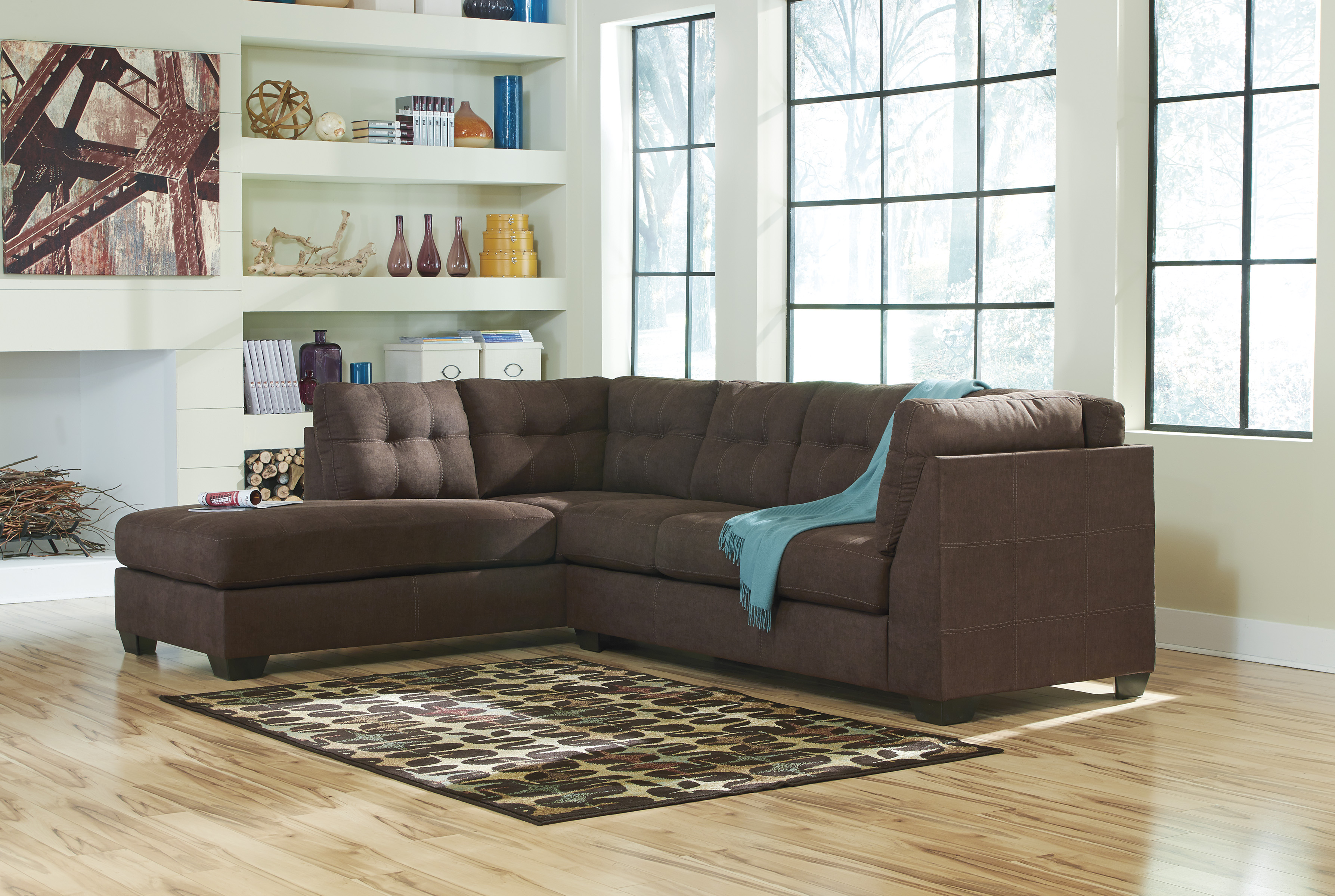 Maier Sectional Chaise - Walnut