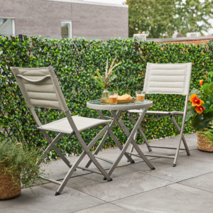 Grey Foldable Bistro Set