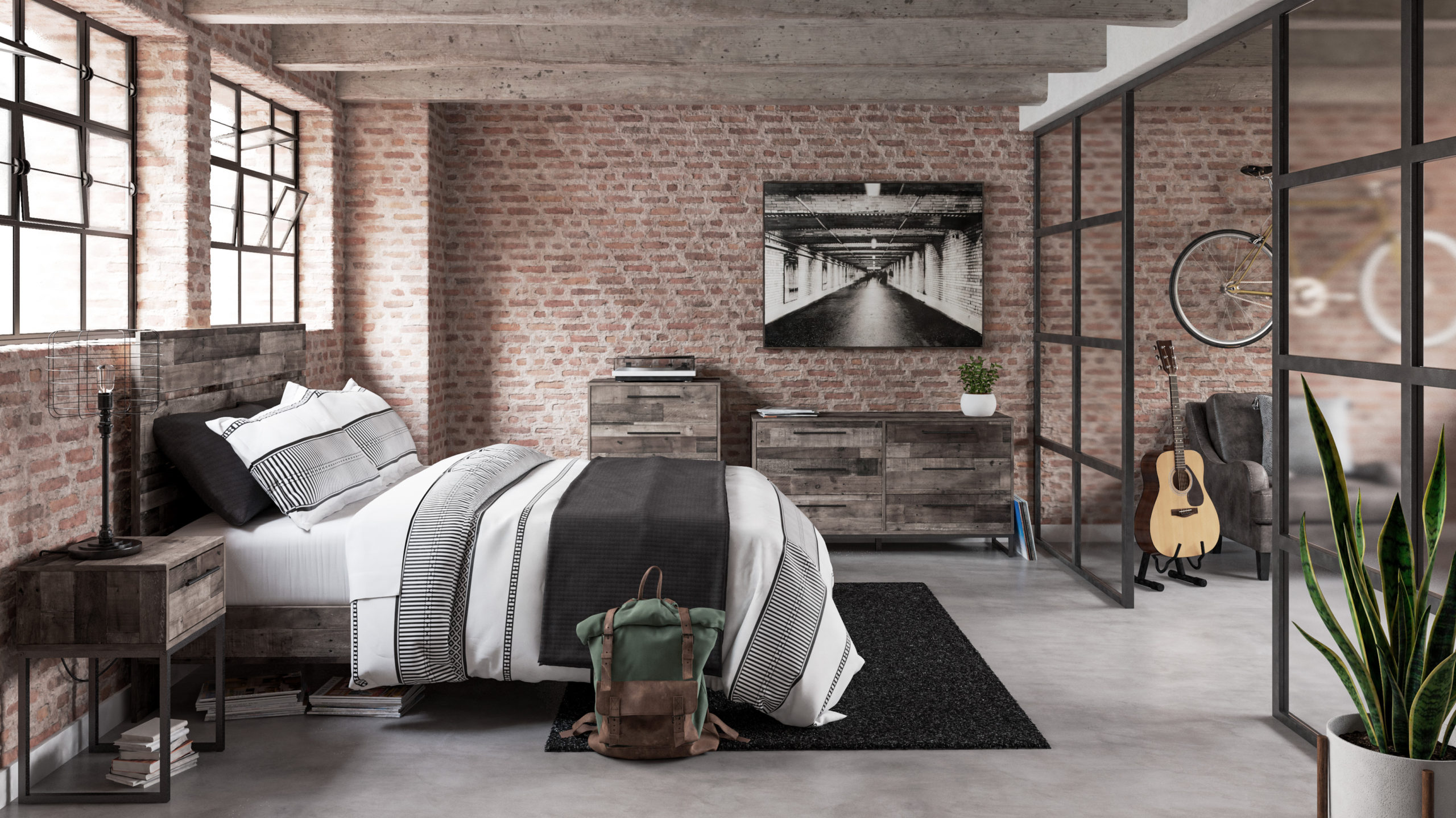 Neilsville Bedroom Package (Multi Grey)