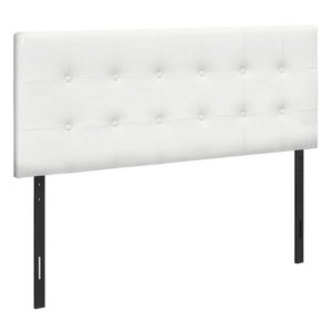 White Faux Leather Queen HB