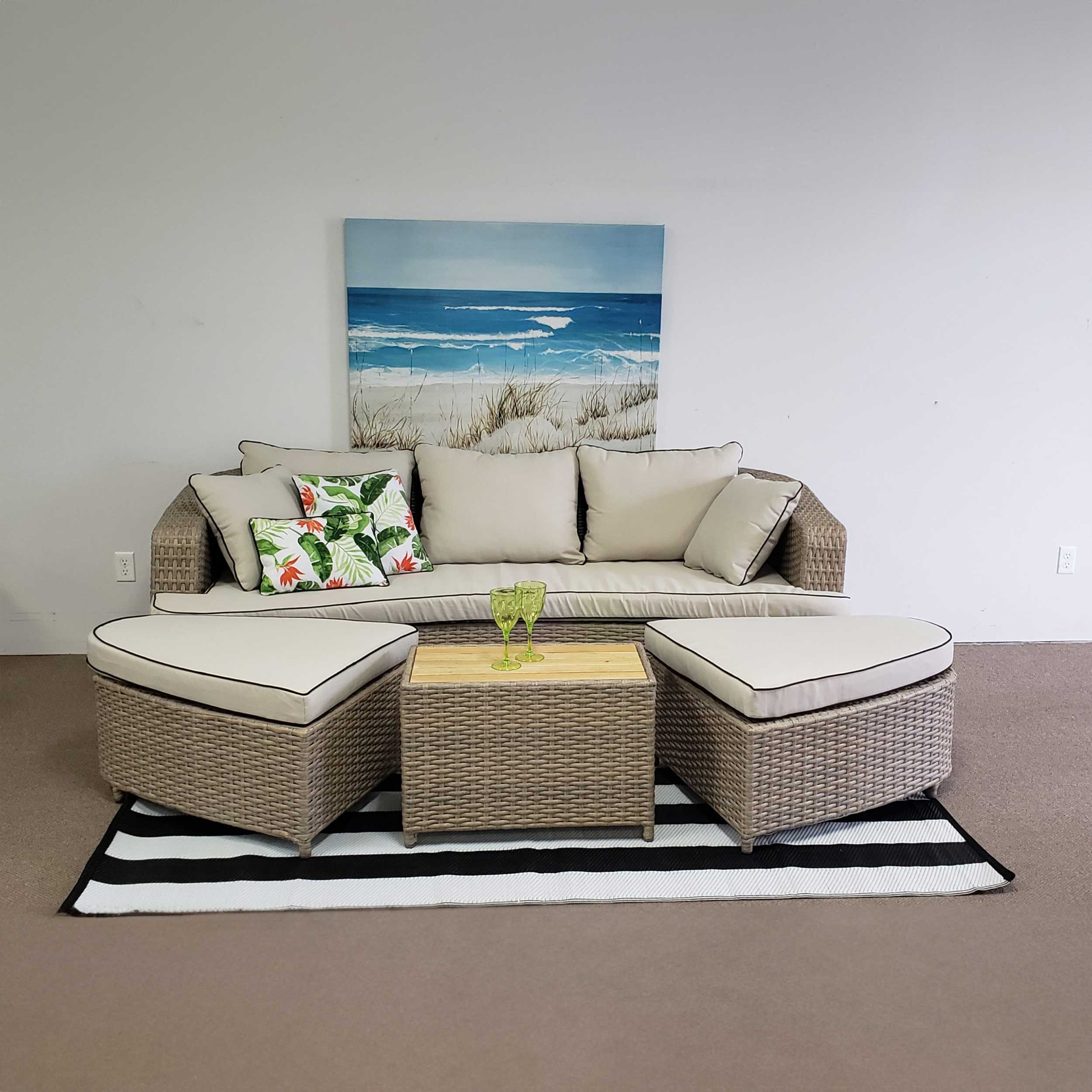 Wicker Patio Set - 4 piece