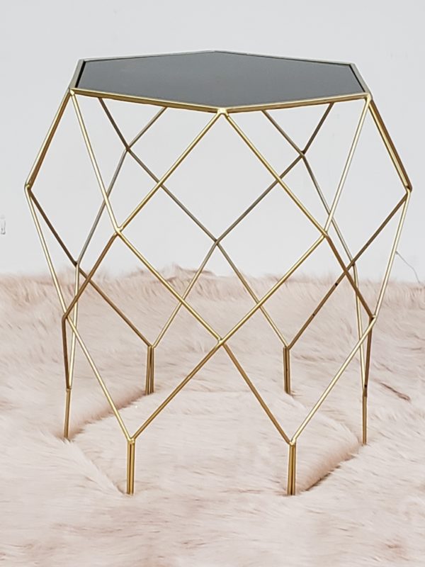 Gold & Black Glass ET