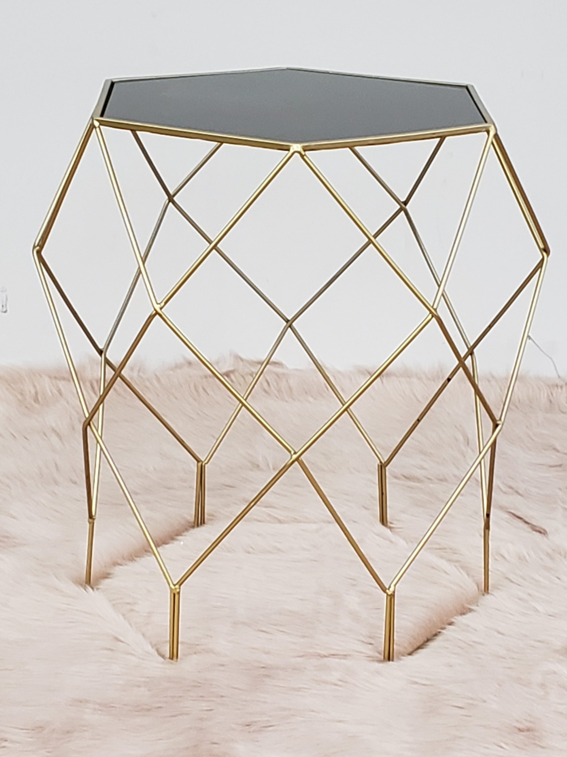 Gold & Black Glass ET