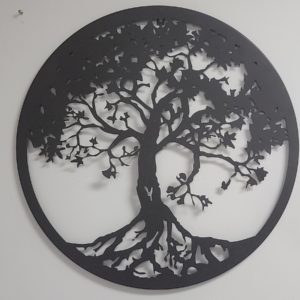 Round Metal Tree of Life 24x24