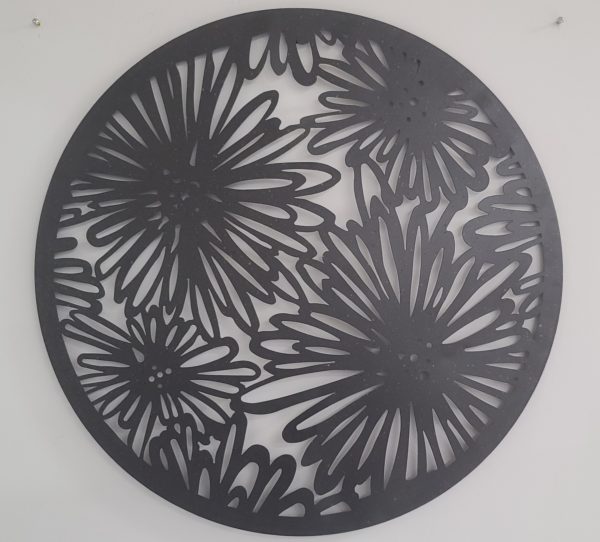 Round Metal Dahlia 24x24