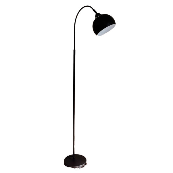 Round Head Black Floor Lamp