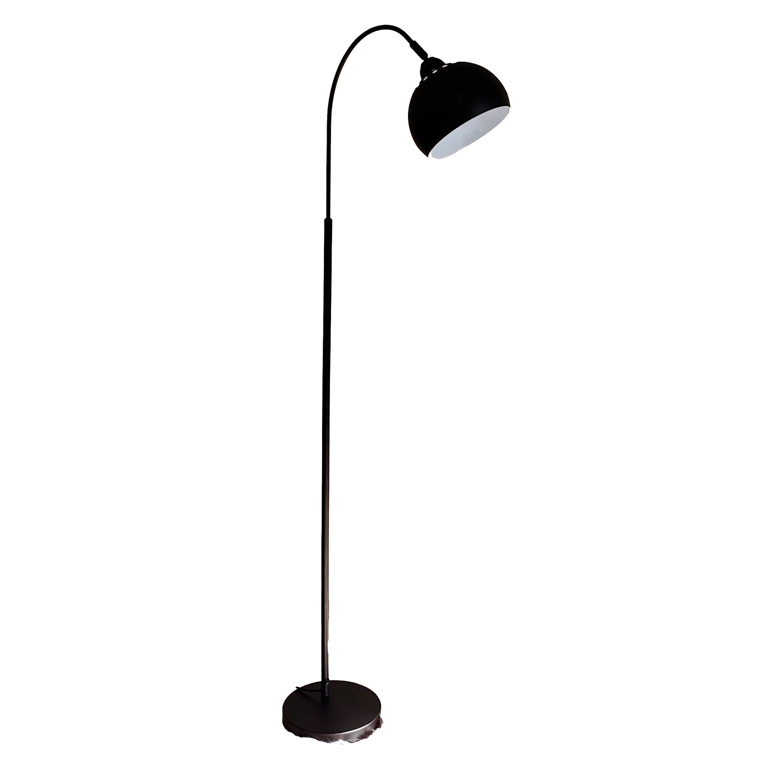 Round Head Black Floor Lamp
