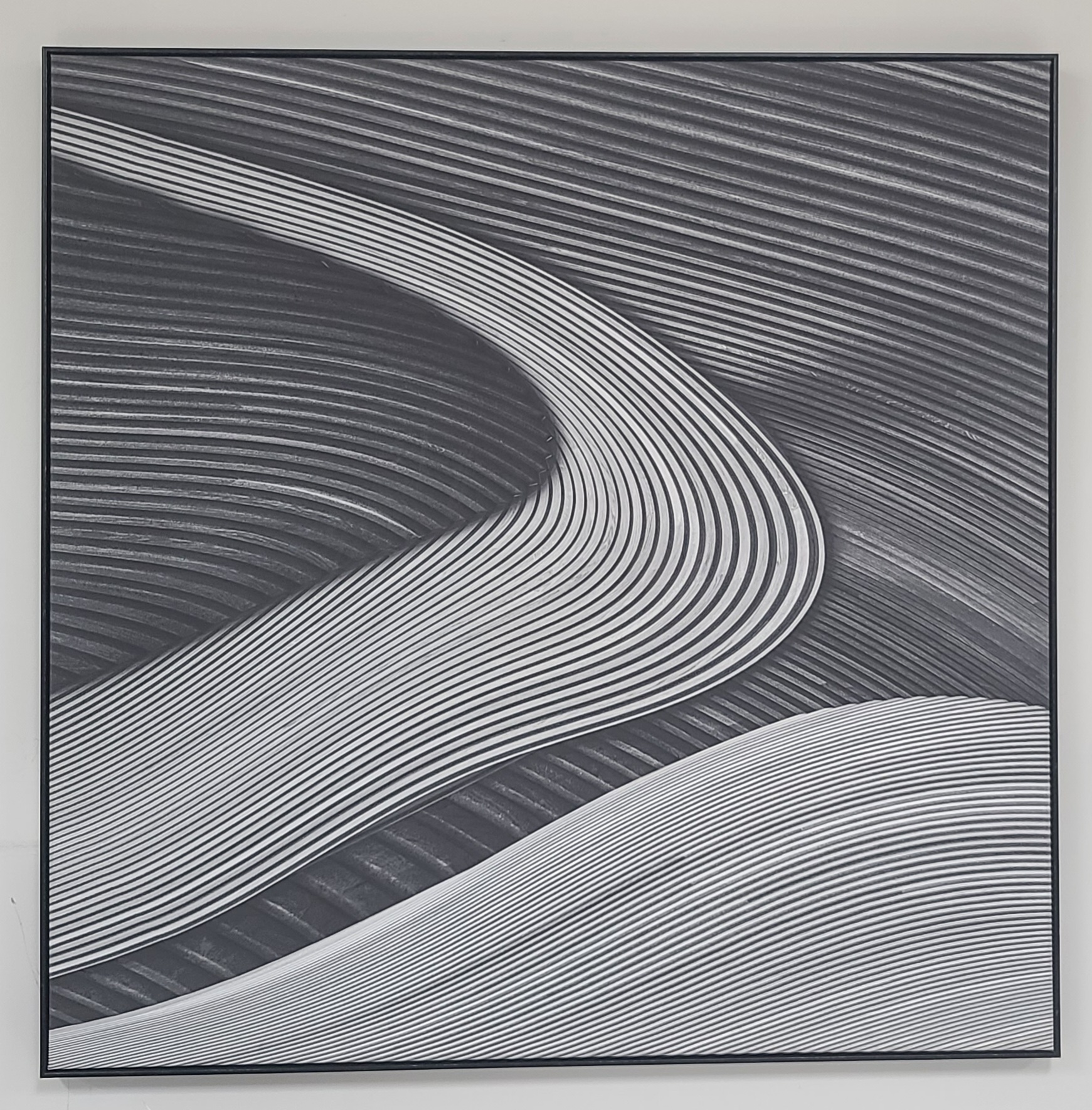Black and White Valley 36x36