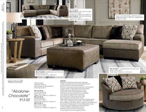 Abalone 3Pc Sectional - Image 3