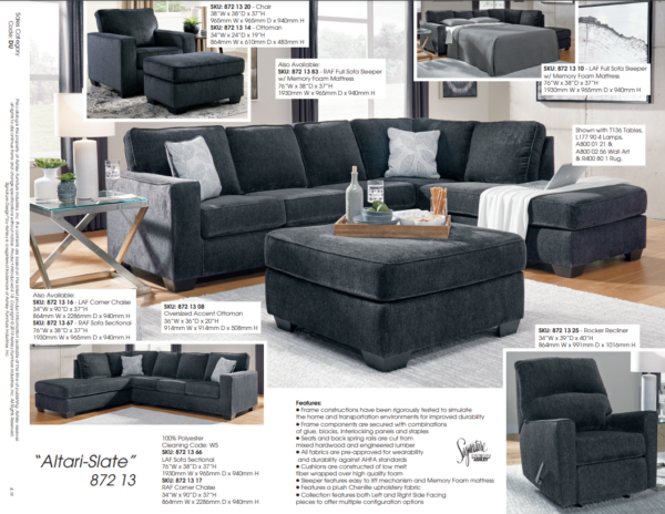 Altari 2Pc Sectional - Slate - Image 3