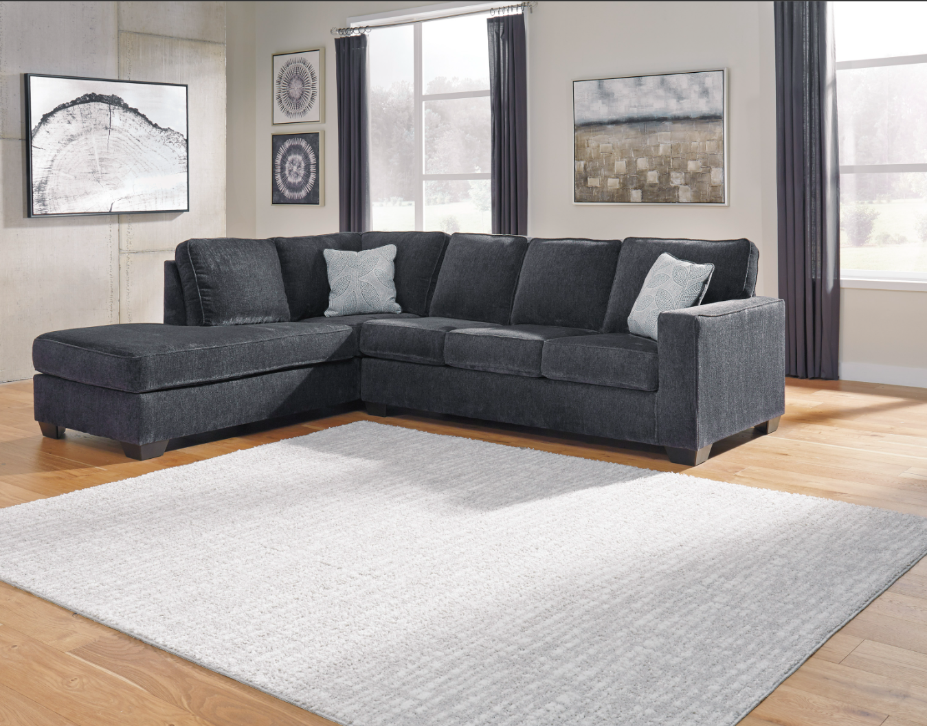 Altari 2Pc Sectional - Slate