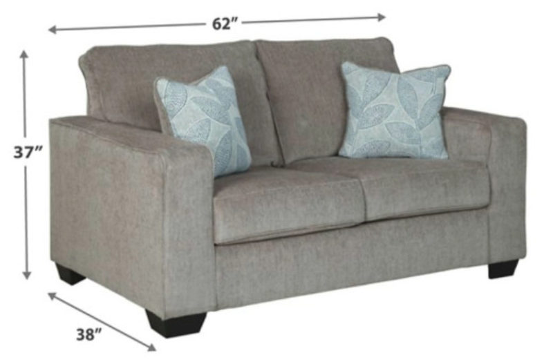 Altari Sofa/Love - Alloy - Image 6