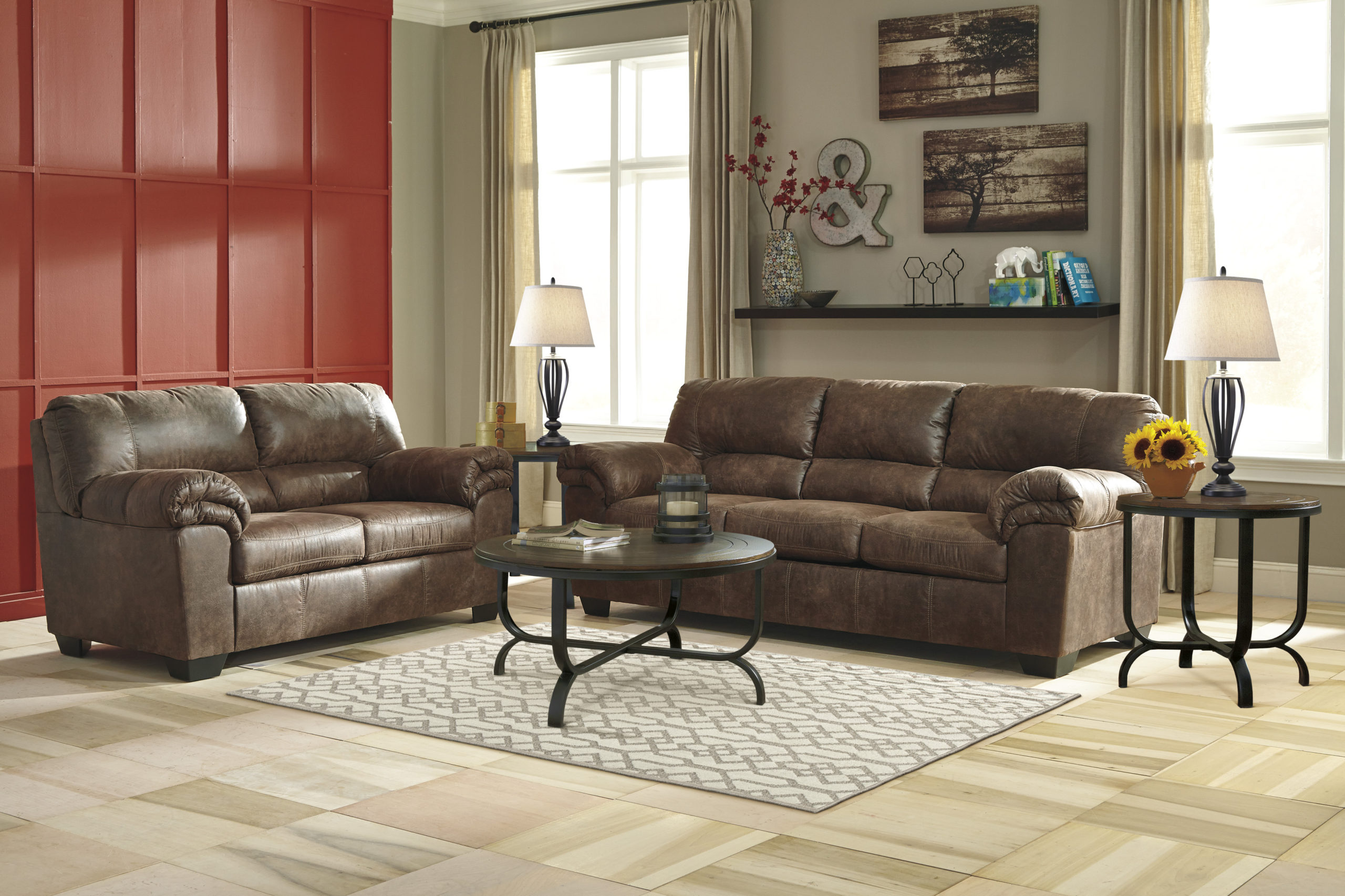 Bladen Sofa/Love - Coffee