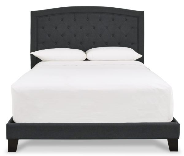Adelloni King Platform Bed - Charcoal