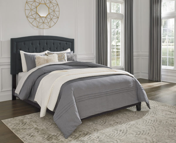 Adelloni Queen Bed - Charcoal - Image 2