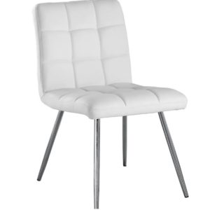 Monarch Chairs White Leather X4