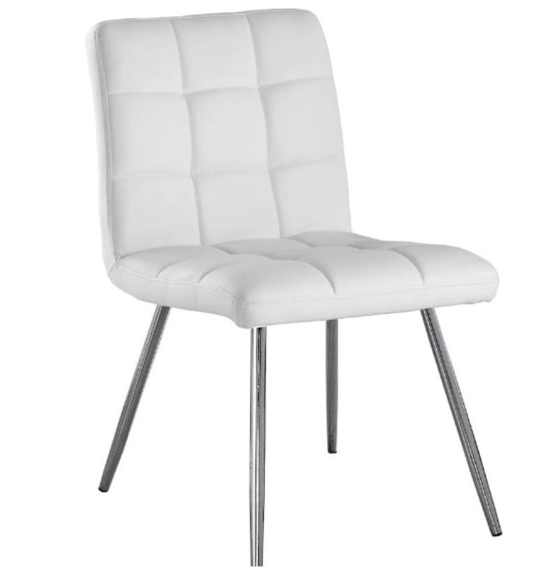 Monarch Chairs White Leather X4