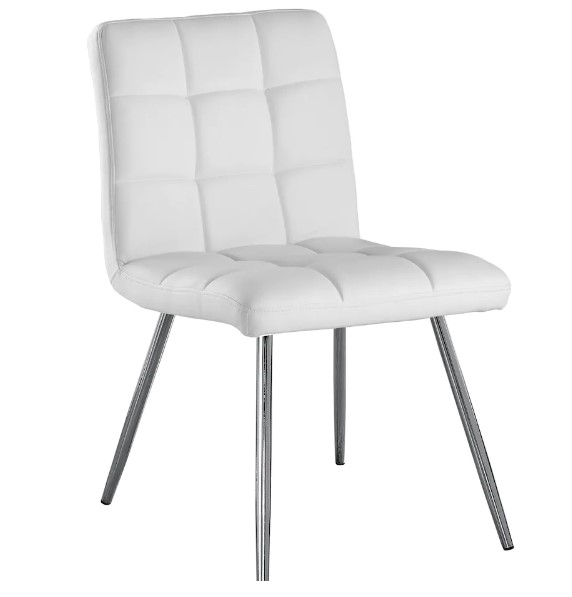 Monarch Chairs White Leather X4