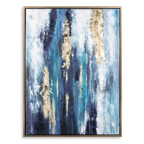 Dinorah Teal & Gold 36X48