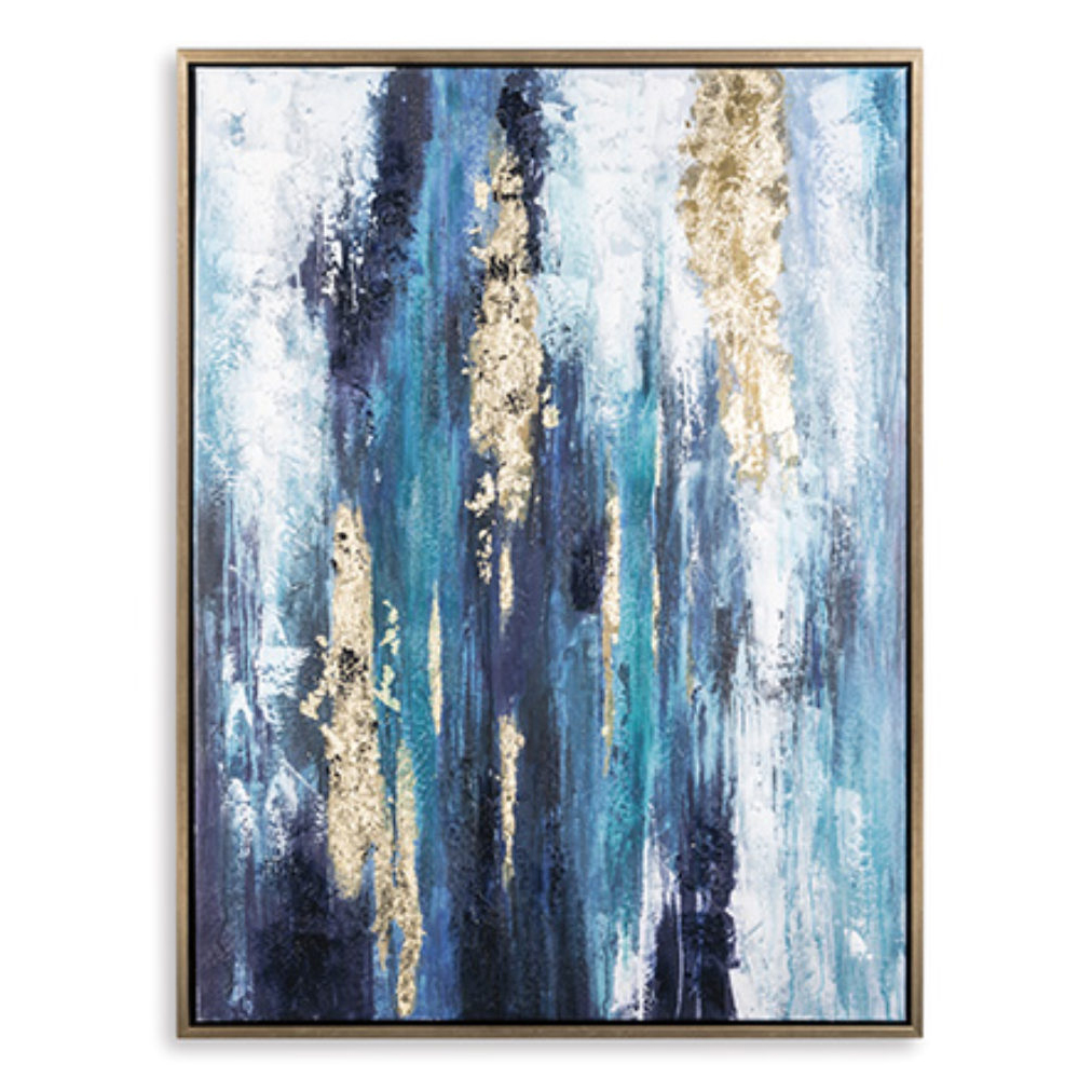 Dinorah Teal & Gold 36X48