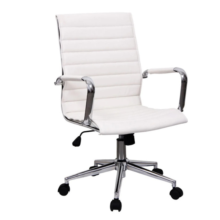 Hobro White Office Chair