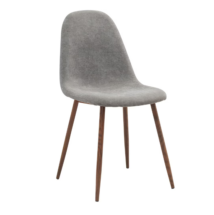 Lyna Gray Fabric Chairs X4