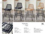 Angentree Wicker Counter Height Barstool - Image 3