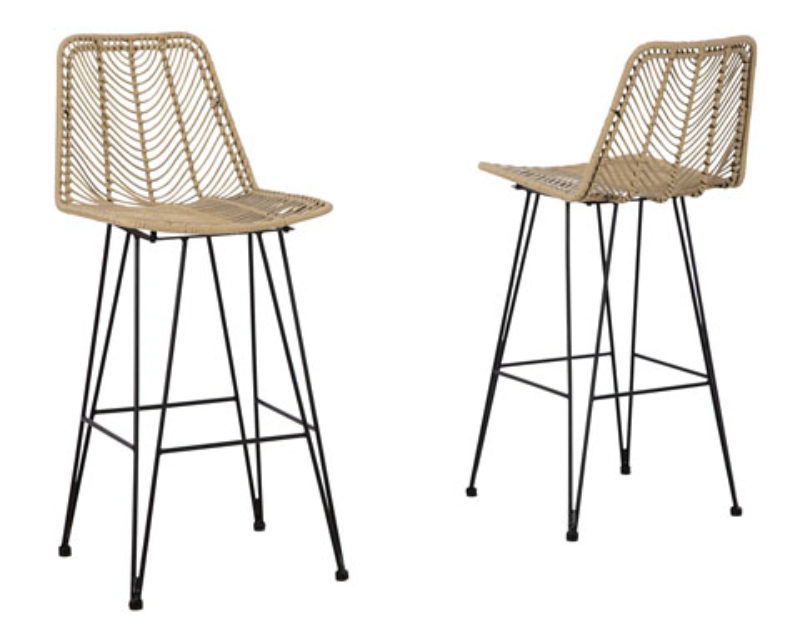 Angentree Wicker Counter Height Barstool - Image 2