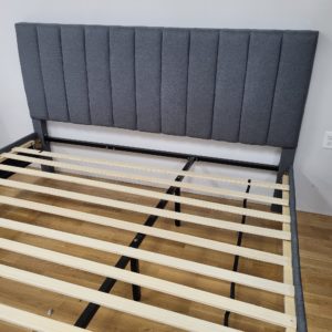 Chester King Platform Bed - Grey