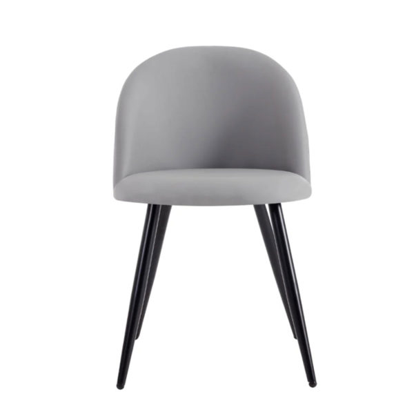 Alan Grey Chair Black Legs X4