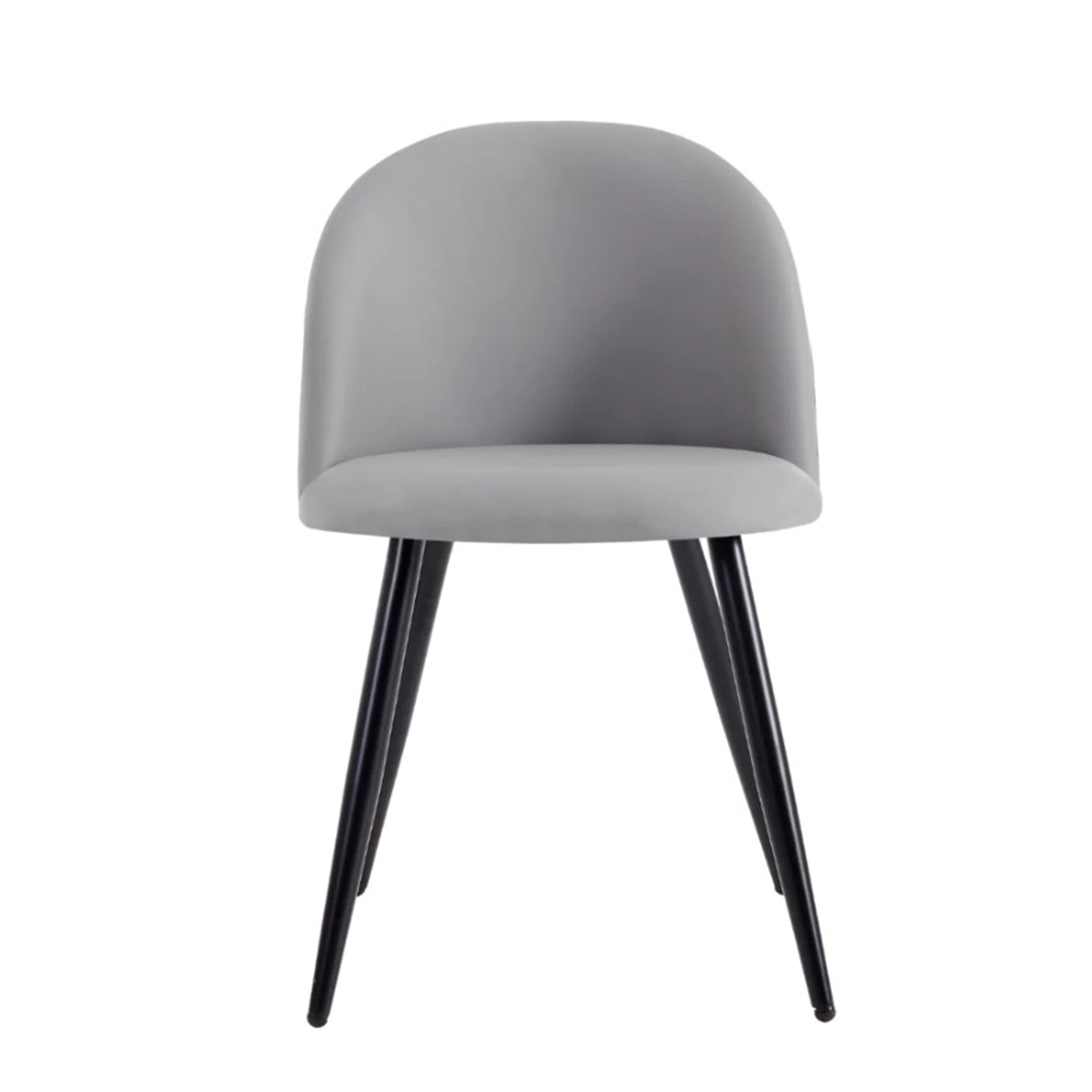 Alan Grey Chair Black Legs X4