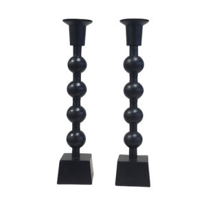 Candlesticks Small Beaded x2