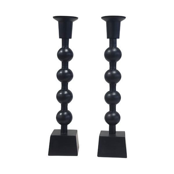 Candlesticks Small Beaded x2
