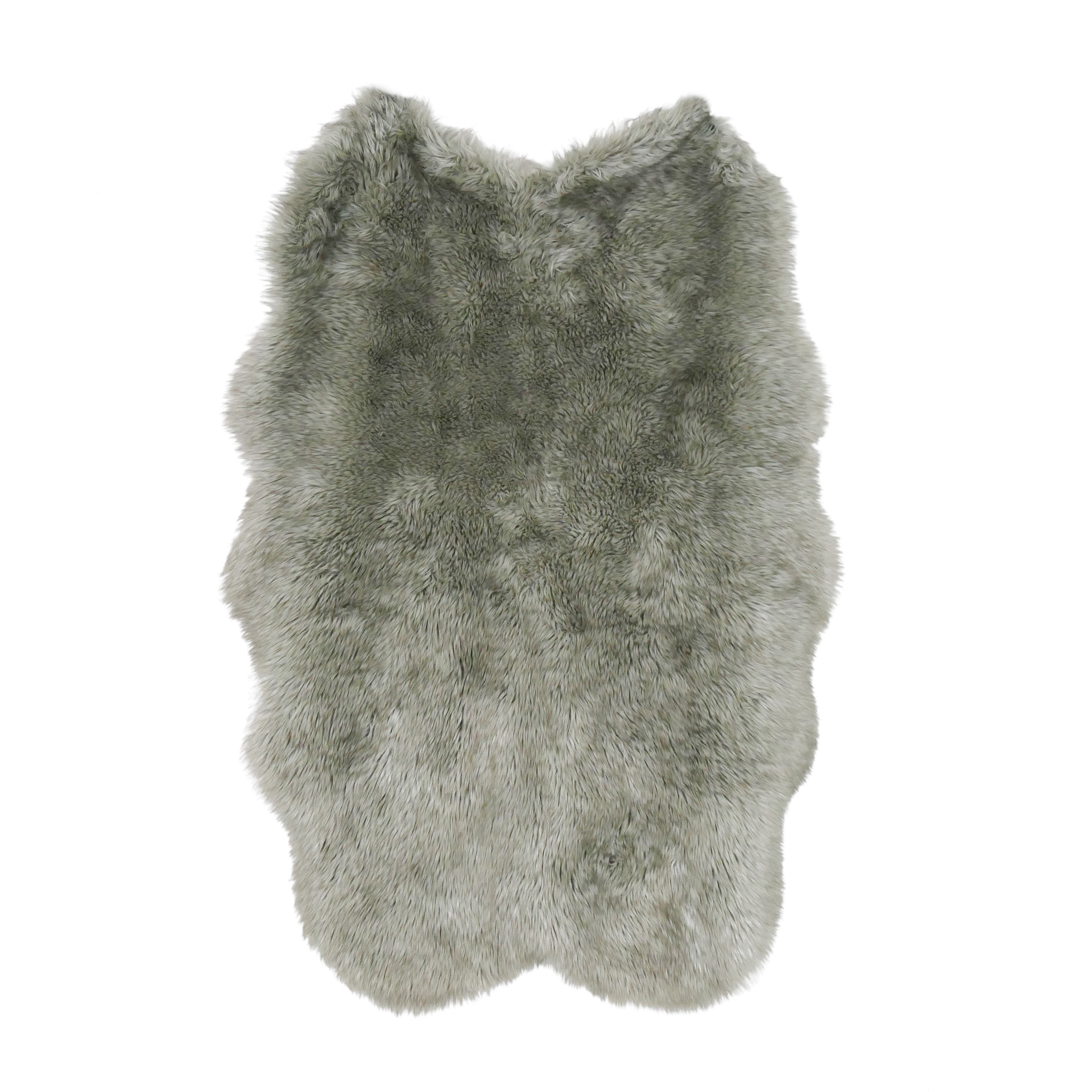 Faux Fur Grey Rug 4X6