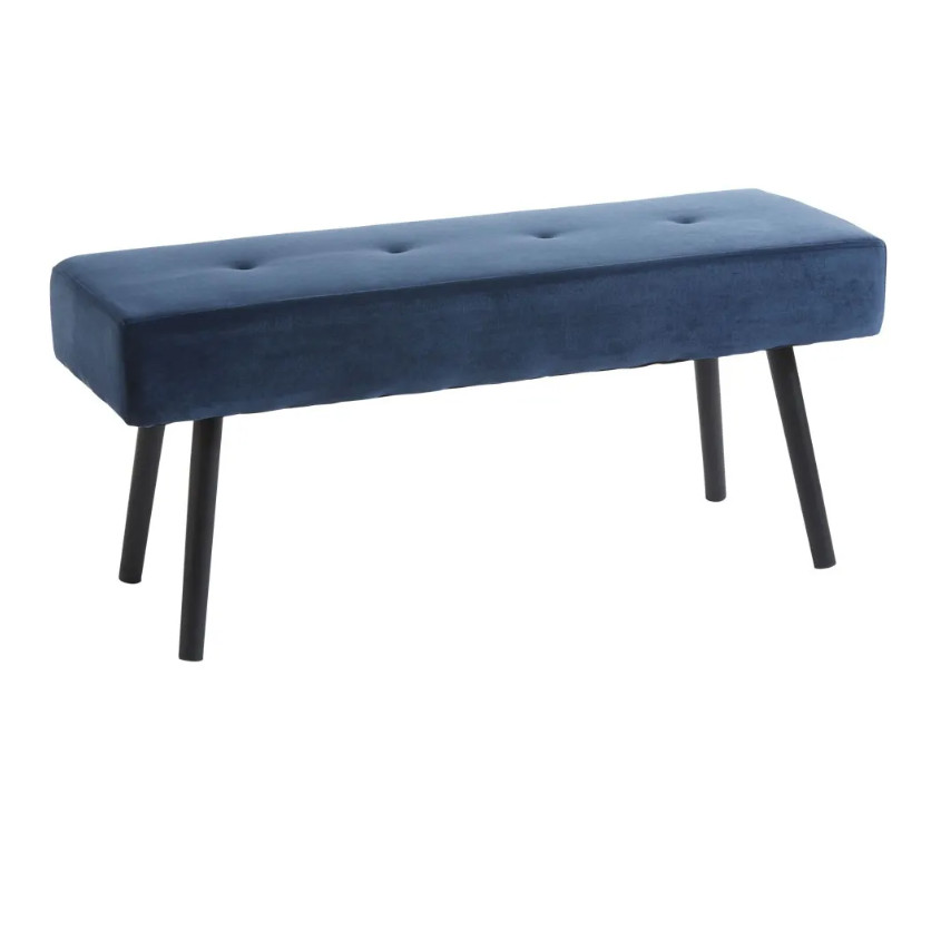 Blue Velvet Bench