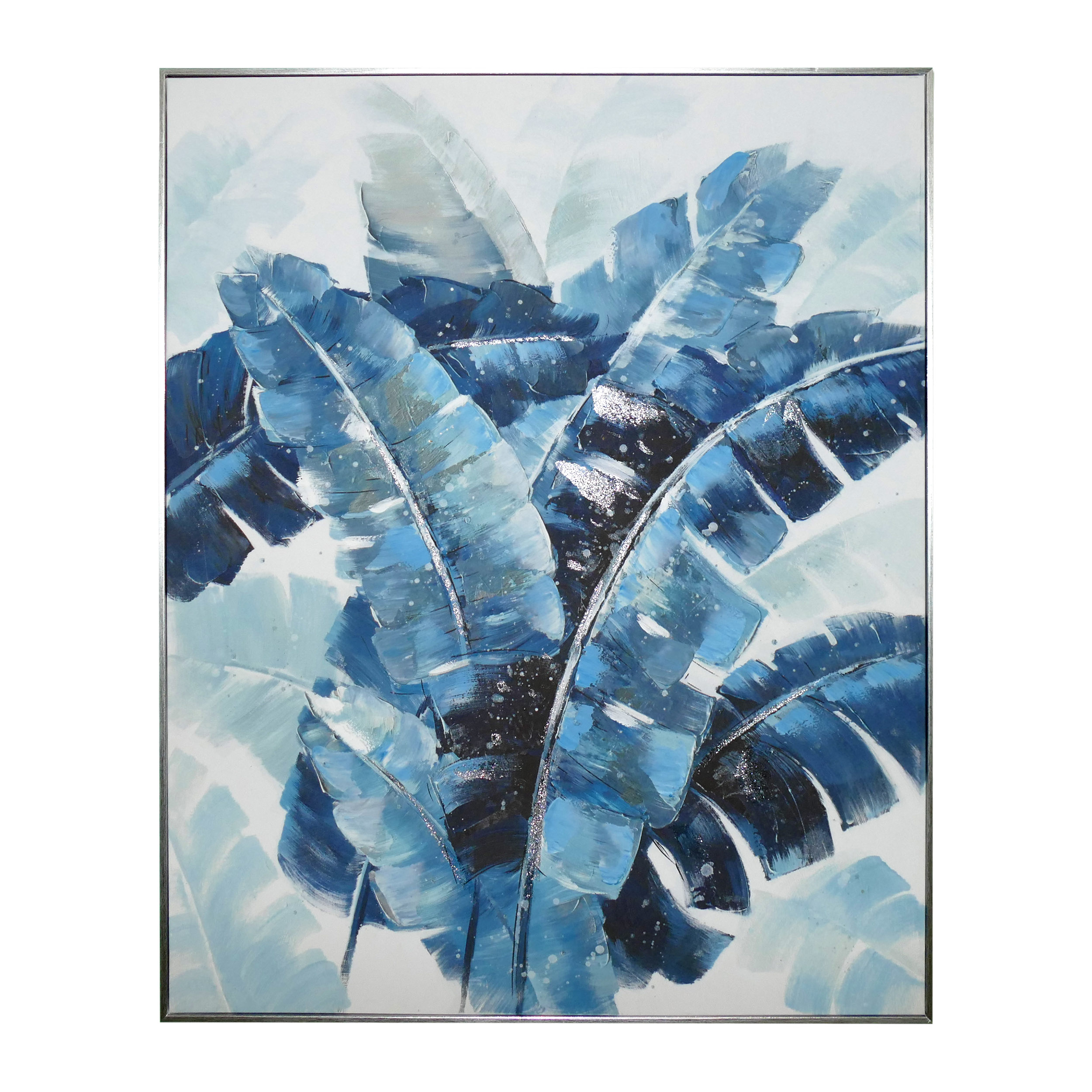 Hand Painted Banana Leaves 31X39