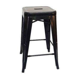 Black Metal Stacking Barstool