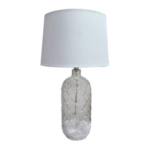 Clear Scallop Glass Lamp