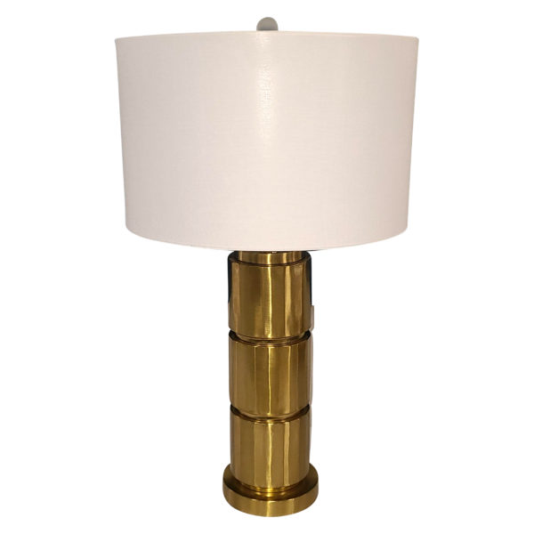 Gold 3 Cylinder Lamp