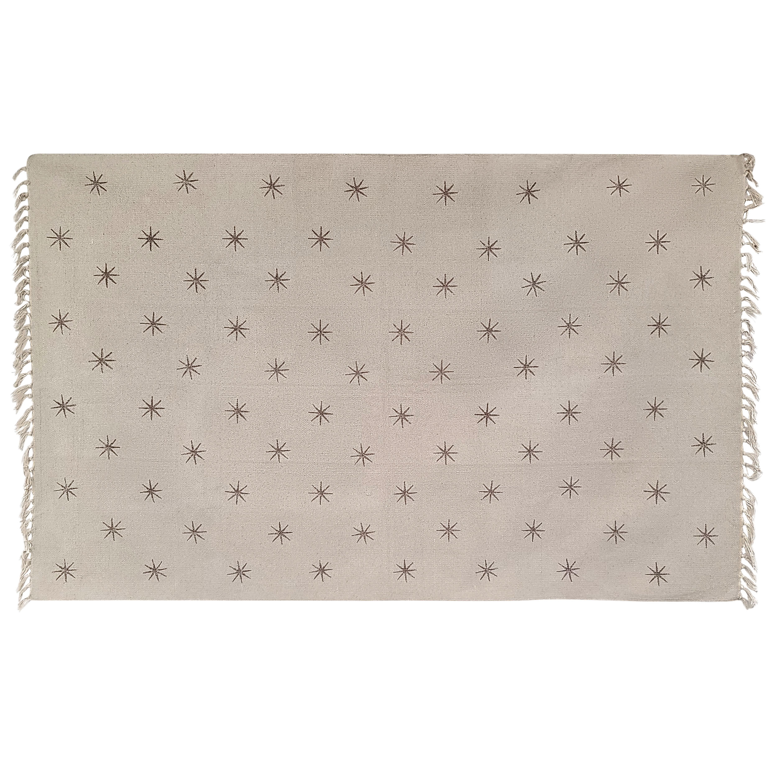 Indaba Beige Stars Rug 4x6
