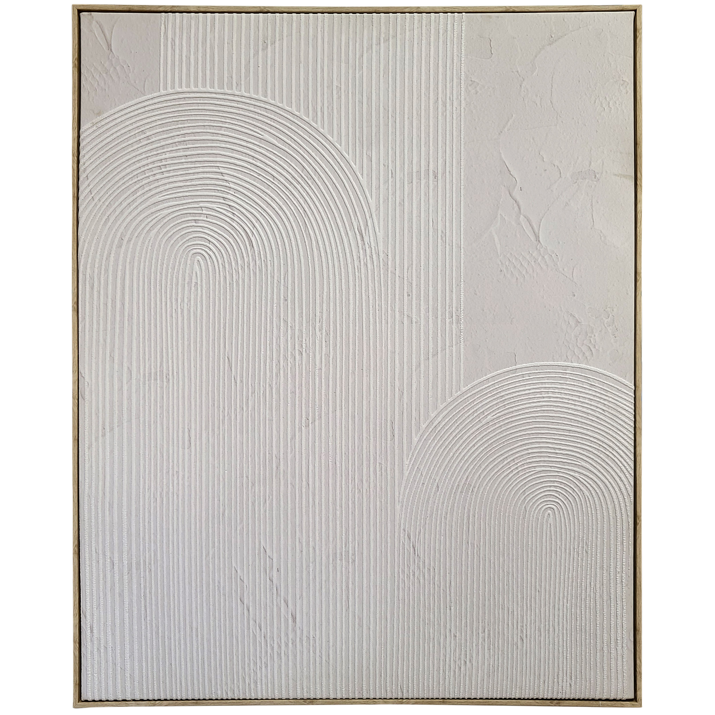 White Abstract Wall Art 24x30