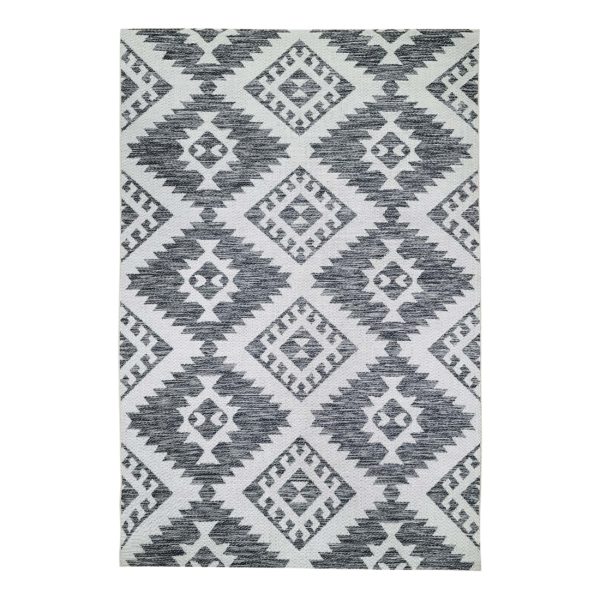 York Black/Ivory Rug 5x7