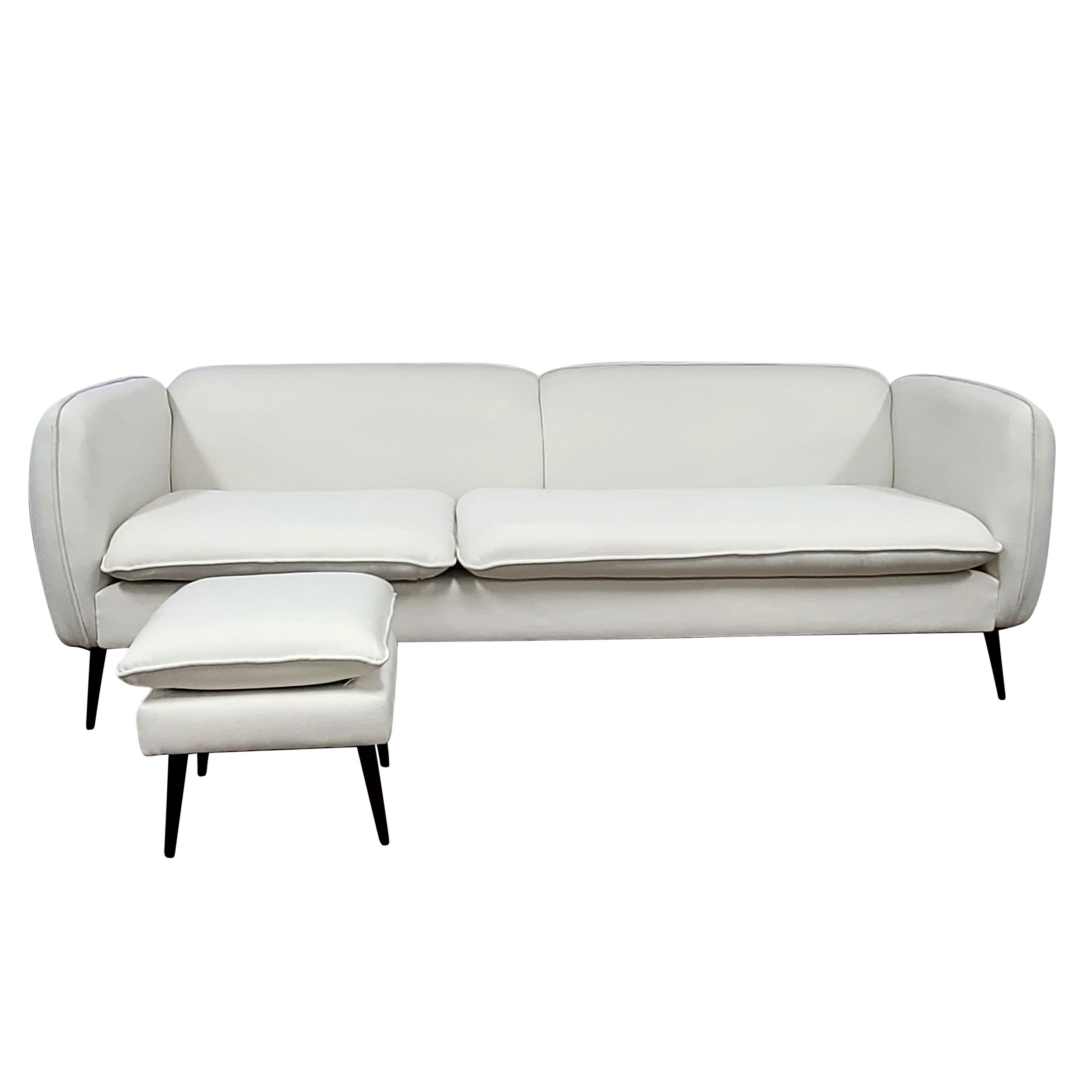 Artiste Ivory Sofa &Ottoman