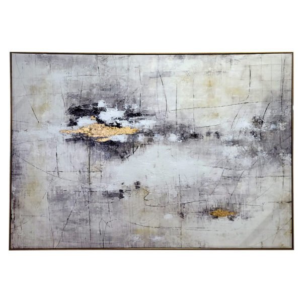 Jupiter Cream & Gold Foil Abstract 60x40