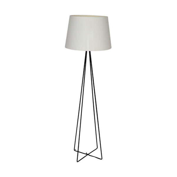 Black Metal 4 Post Floor Lamp