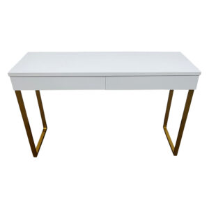 Miyi White & Gold Desk