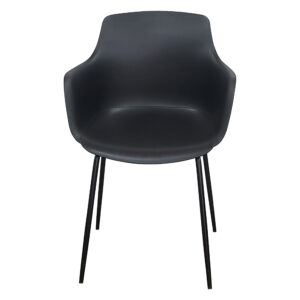 Black PVC Moulded Office Chair
