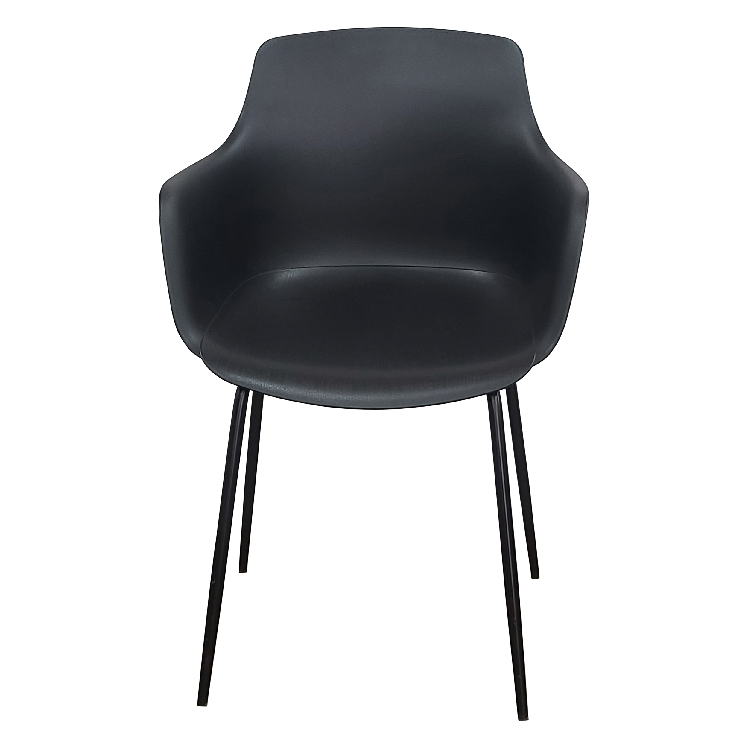 Black PVC Moulded Office Chair