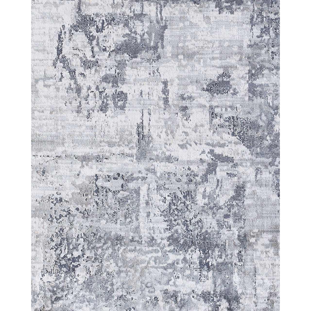 Onyx Gray & Cream Rug 5x7
